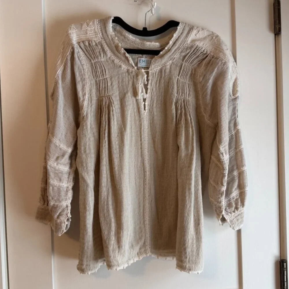 Crochet Mexican Victoria Blouse from Emilia Collection Mi Golondrina - Picture 1 of 8